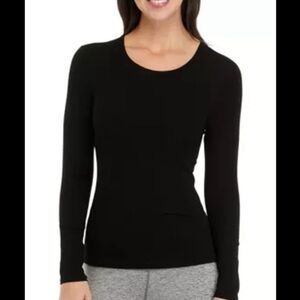 🌺 Yogalicious Women's Black Long Sleeve Top